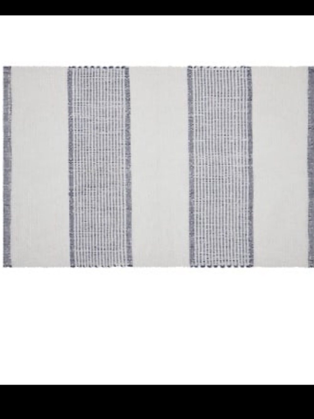 My Texas House Indoor/ Outdoor Plaid Accent Rug, Blue & White, 24" x38"